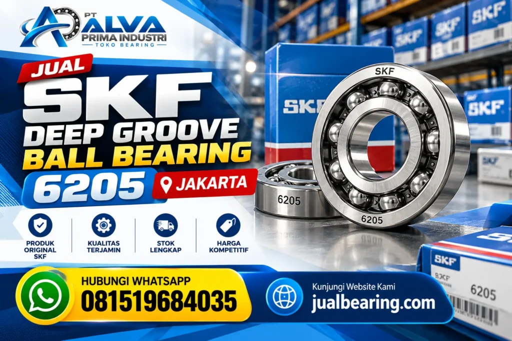 Jual SKF Deep Groove Ball Bearing 6205 Jakarta
